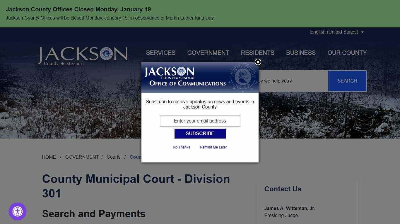 County Municipal Court - Division 301 - Jackson County MO